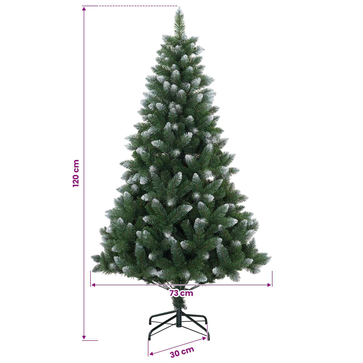 Dirbtinė Kalėdų eglutė su burbulais 120 cm 150 LED Šilta balta