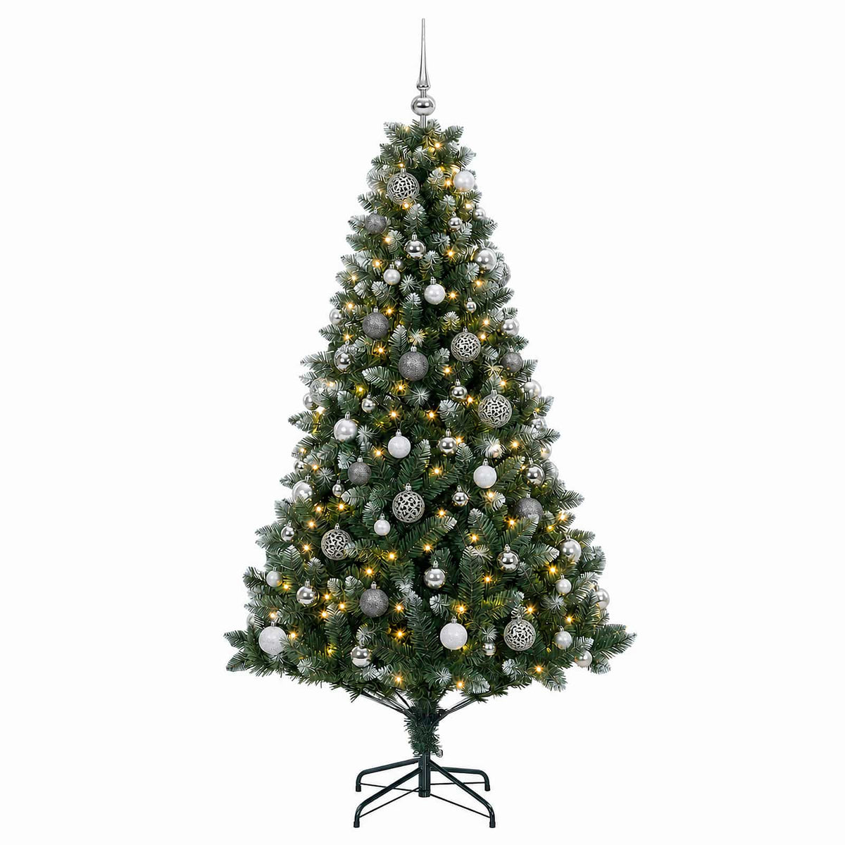 Dirbtinė Kalėdų eglutė su burbulais 210 cm 300 LED Šilta balta