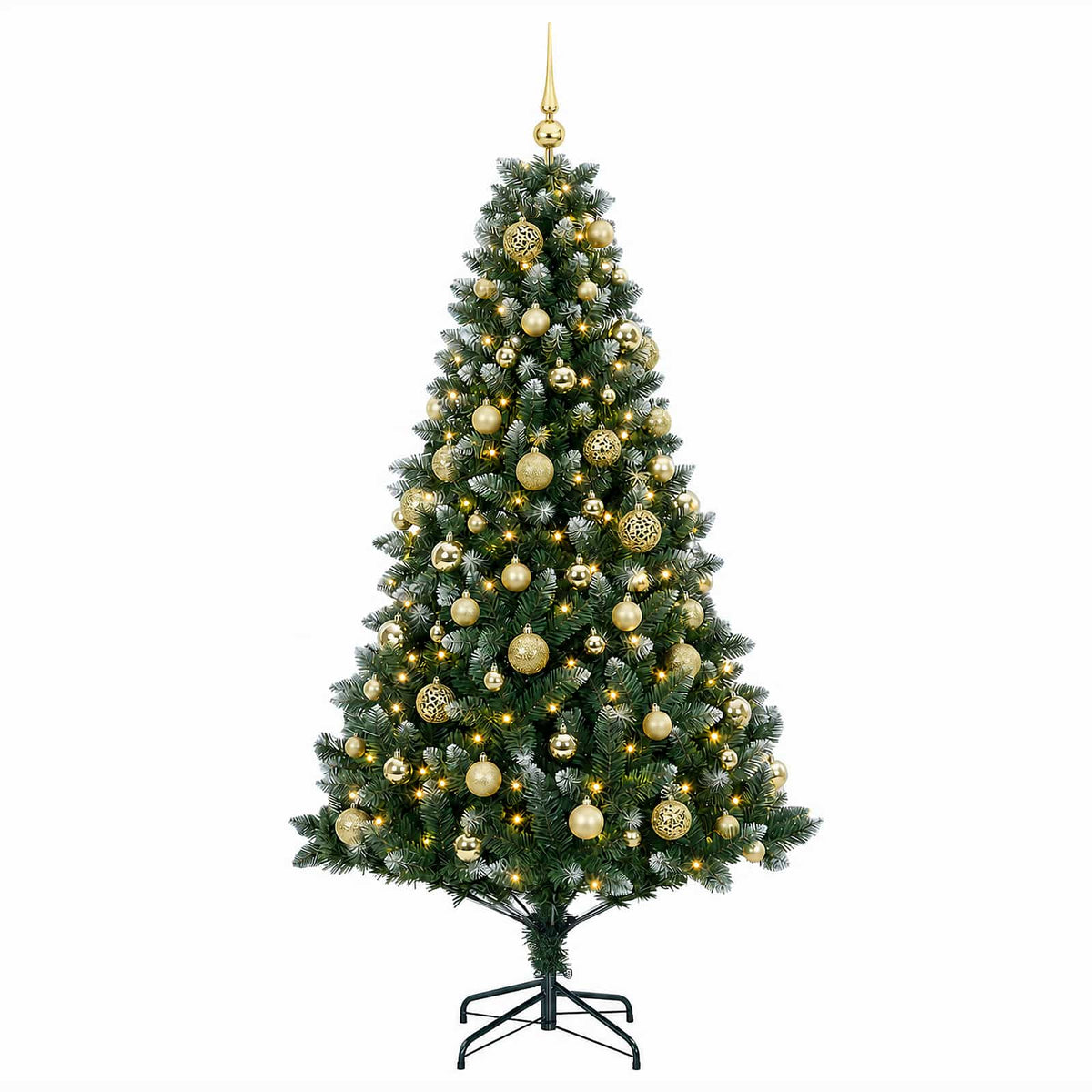 Dirbtinė Kalėdų eglutė su burbulais 240 cm 300 LED Šilta balta