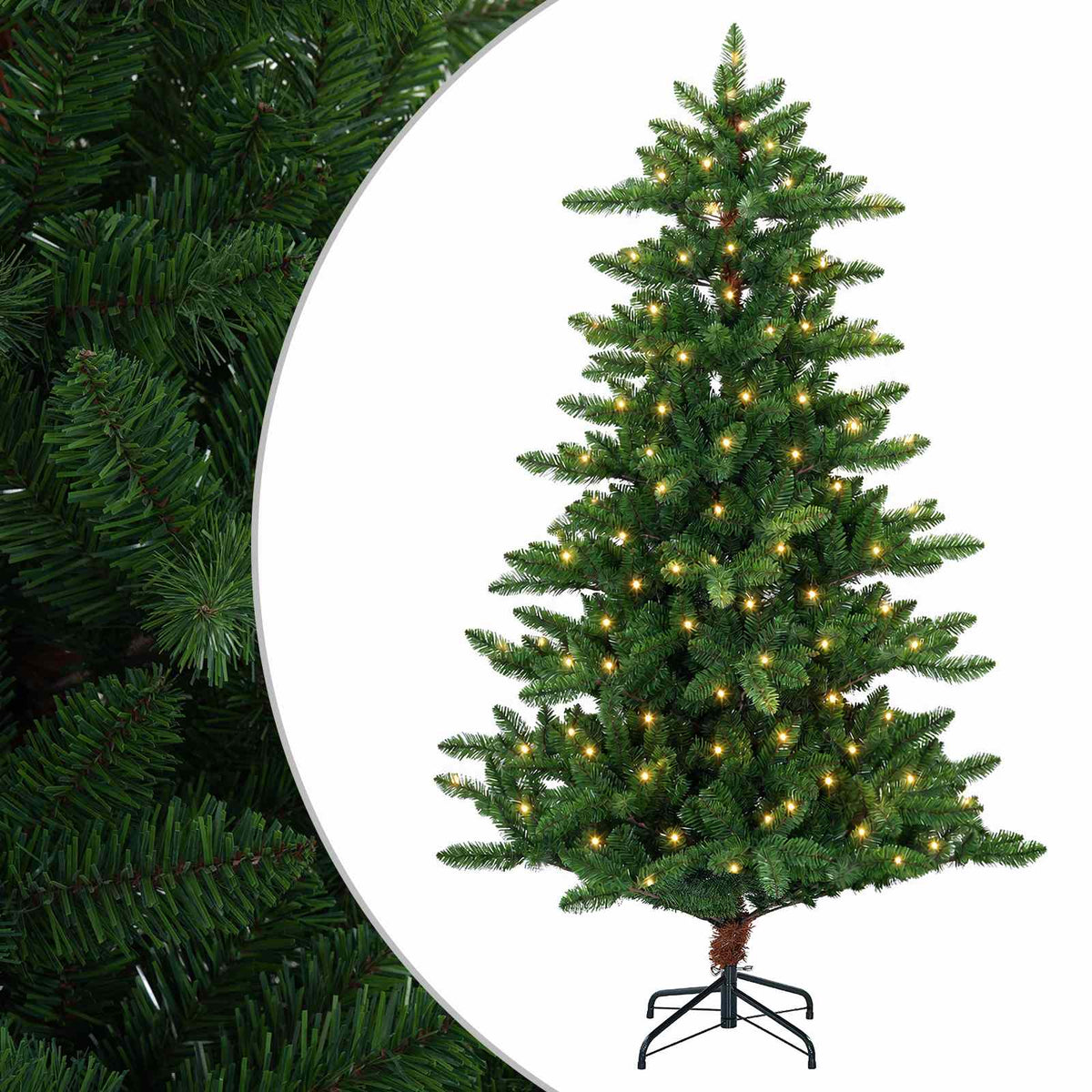 Dirbtinė Kalėdų eglutė 210 cm 300 LED Šilta balta