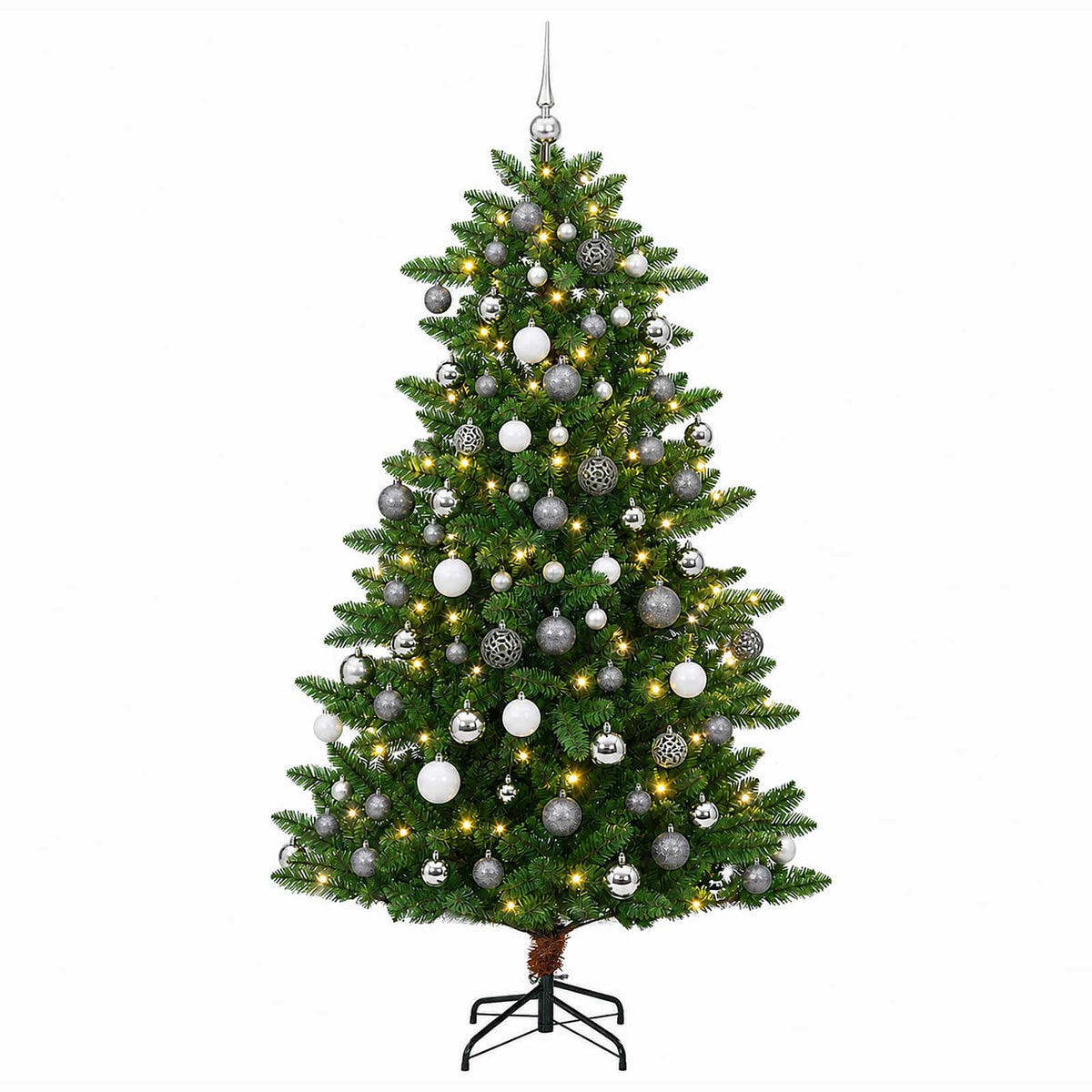 Dirbtinė Kalėdų eglutė su burbulais 210 cm 300 LED Šilta balta