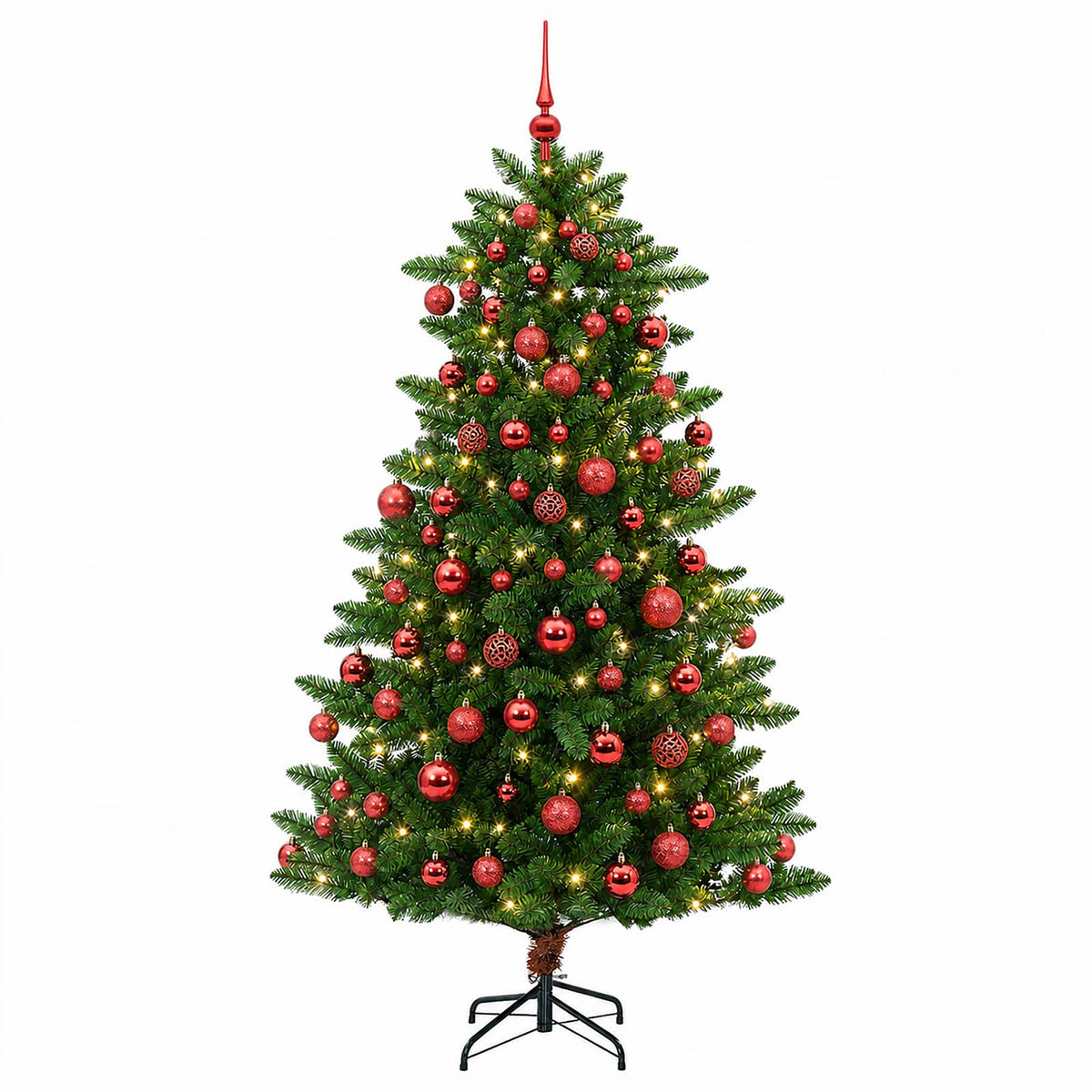 Dirbtinė Kalėdų eglutė su burbulais 240 cm 300 LED Šilta balta
