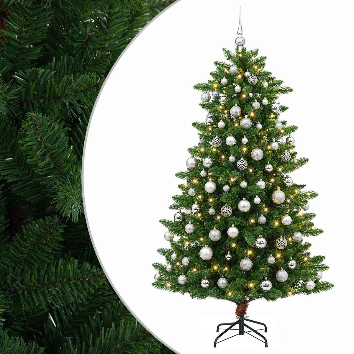 Artificial Christmas Tree with Bauble 180 cm 300 LED