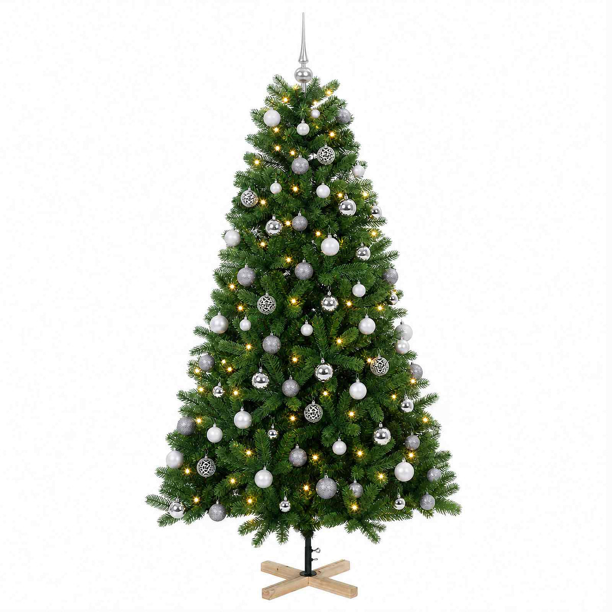 Dirbtinė kalėdinė eglutė su rutuliuku 240 cm 300 LED