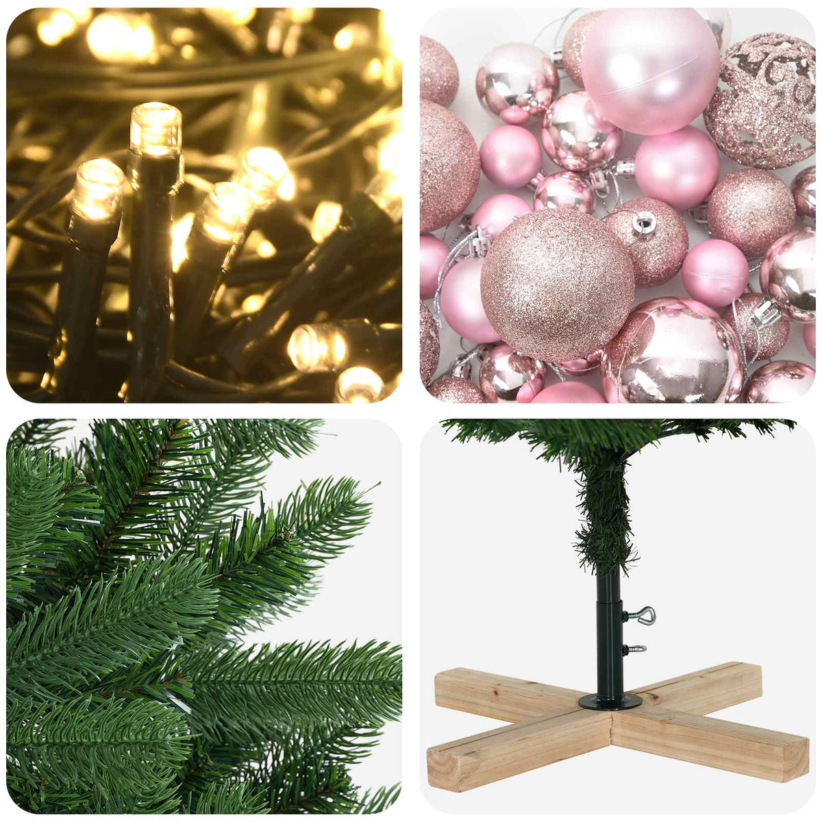 Dirbtinė kalėdinė eglutė su rutuliuku 240 cm 300 LED