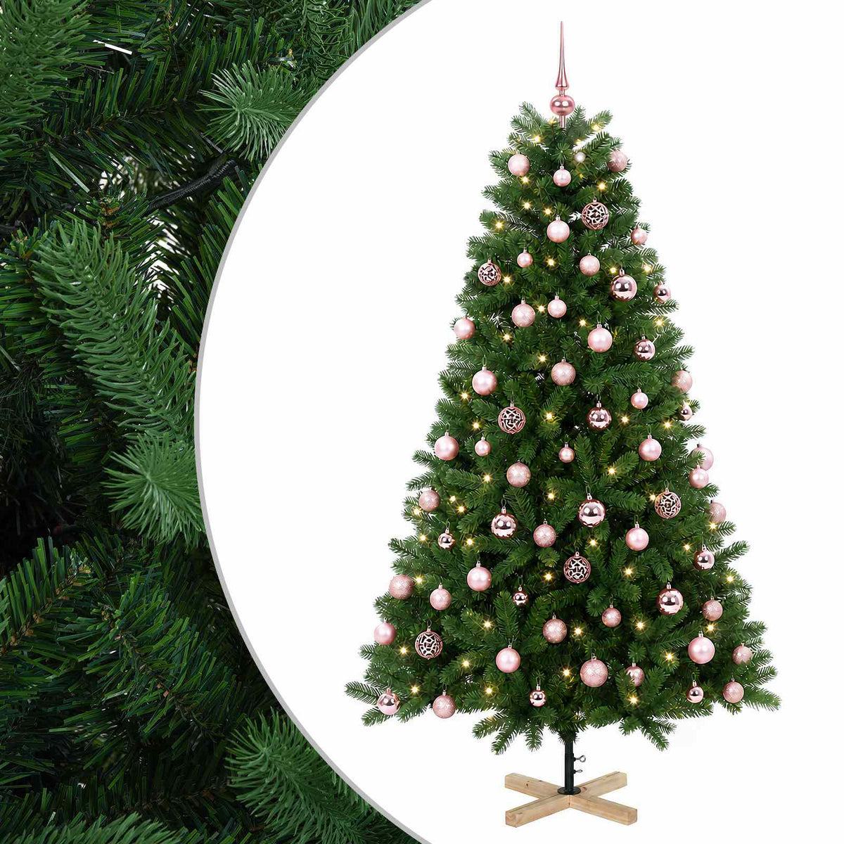 Dirbtinė kalėdinė eglutė su rutuliuku 240 cm 300 LED