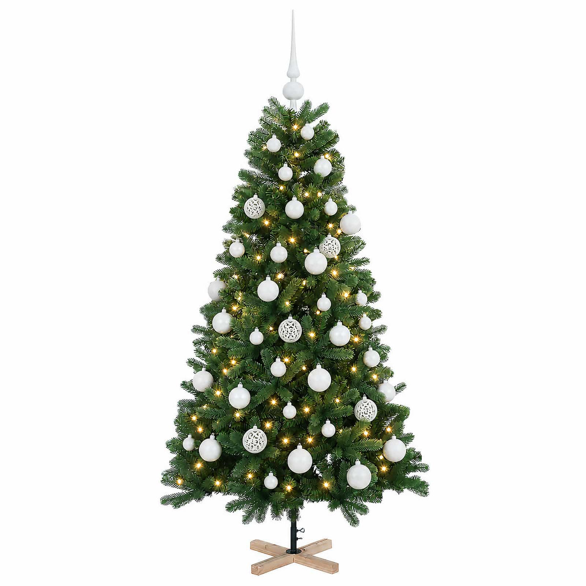Dirbtinė kalėdinė eglutė su rutuliuku 120 cm 150 LED