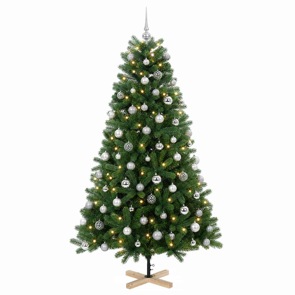 Dirbtinė kalėdinė eglutė su rutuliuku 210 cm 300 LED