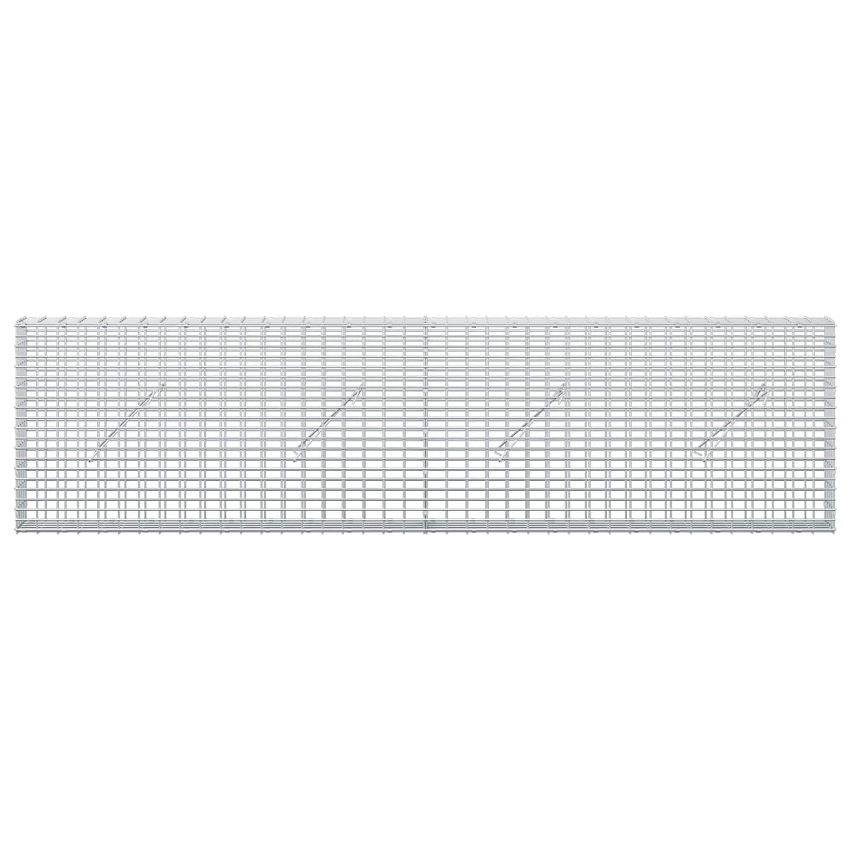 Gabionas su 3,5 mm viela ir 5x2,5 cm tinkleliu 200x10x50 cm