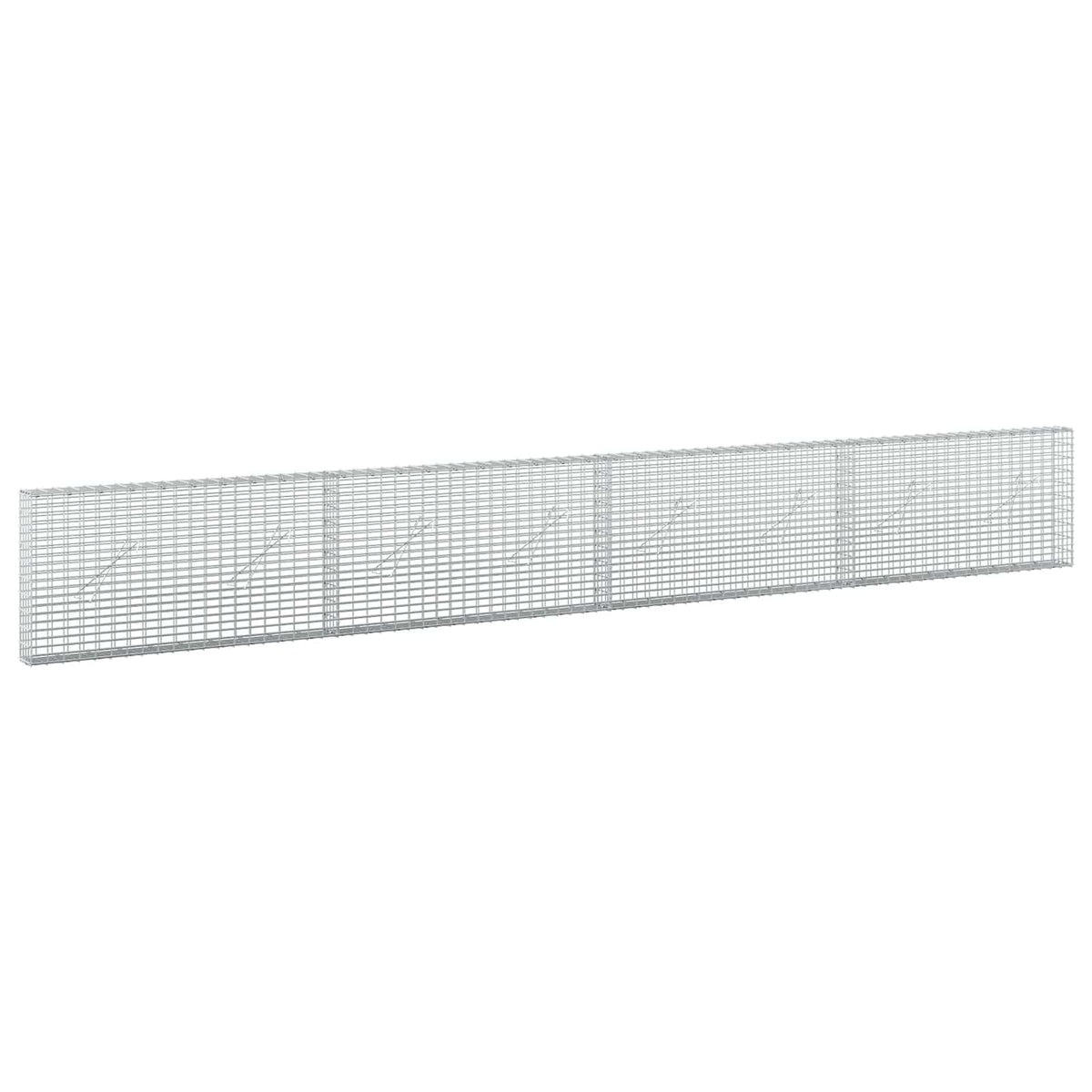 Gabionas su 3,5 mm viela ir 5x2,5 cm tinkleliu 400x10x50 cm
