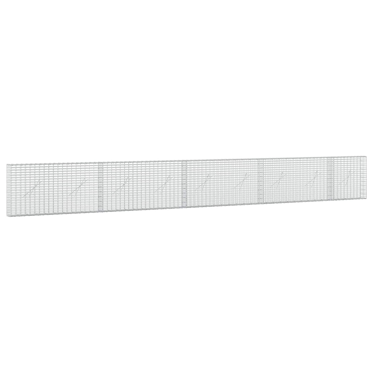Gabionas su 3,5 mm viela ir 5x2,5 cm tinkleliu 450x10x50 cm