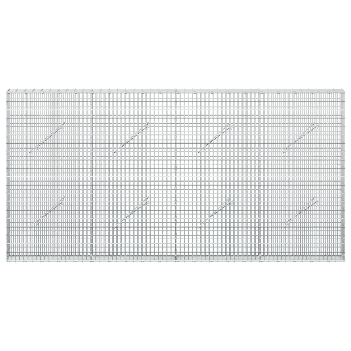Gabionas su 3,5 mm viela ir 5x2,5 cm tinkleliu 200x10x100 cm