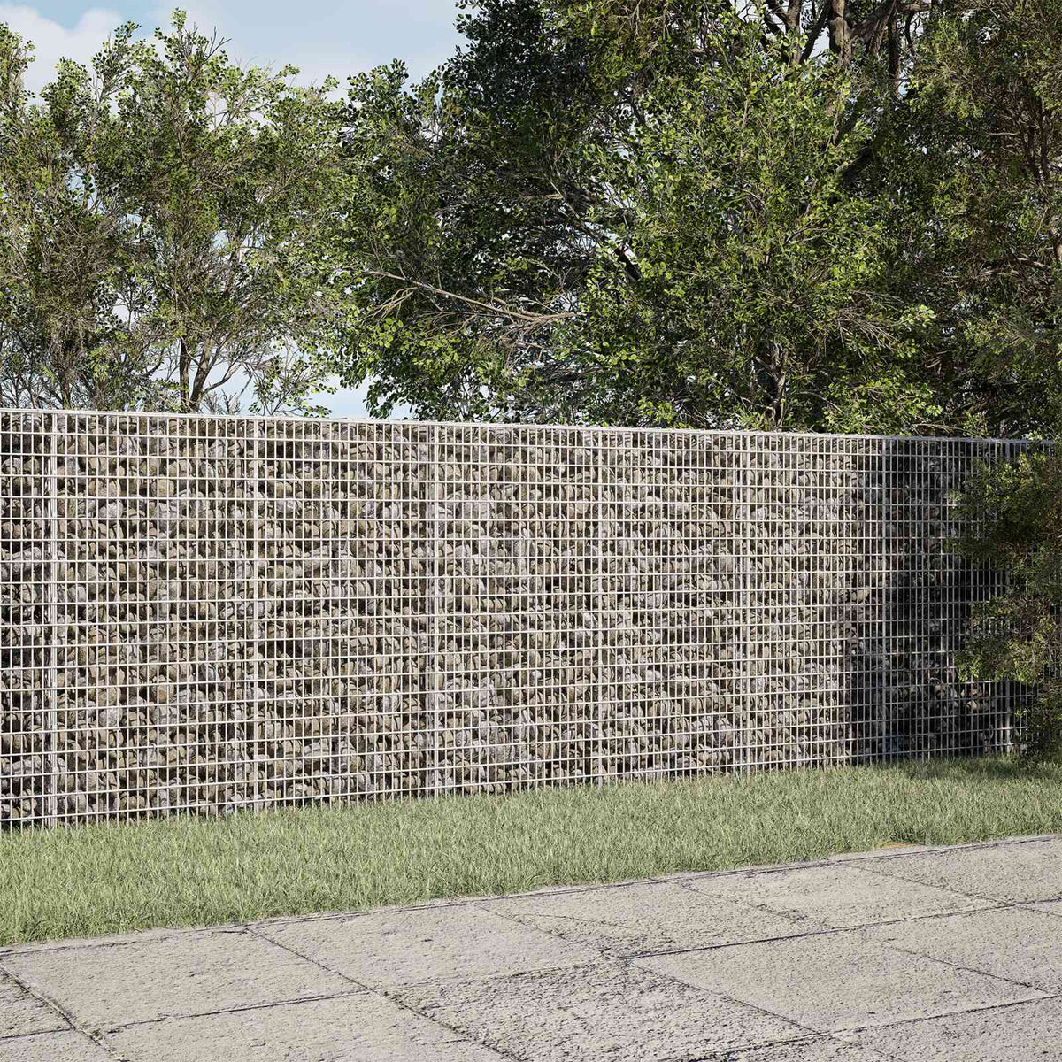 Gabionas su 3,5 mm viela ir 5x2,5 cm tinkleliu 250x10x100 cm