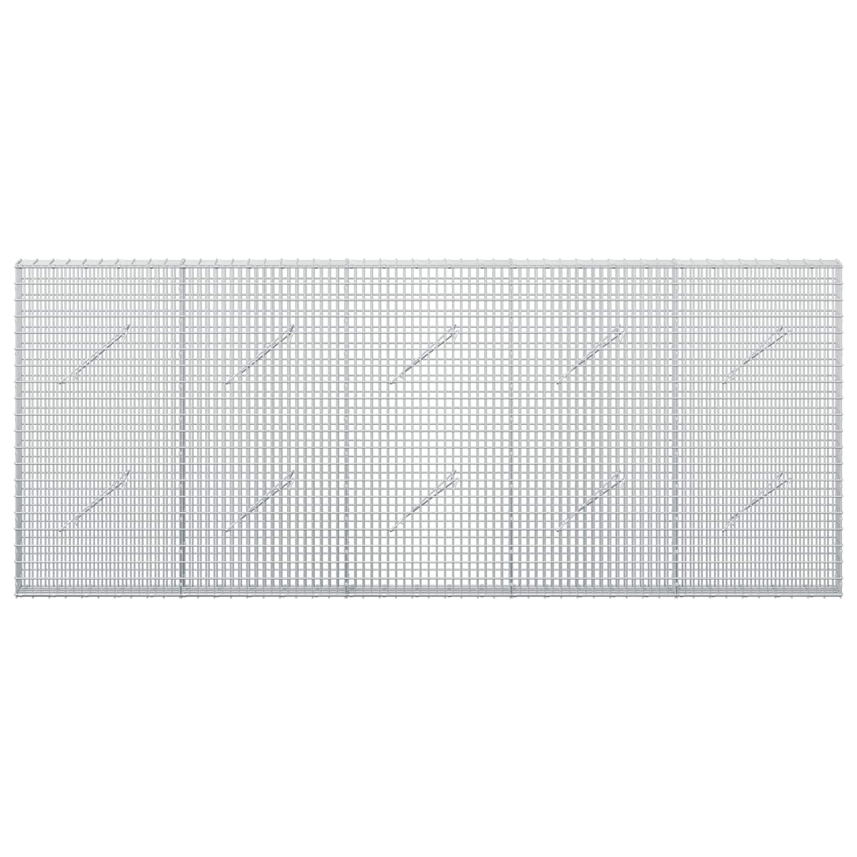 Gabionas su 3,5 mm viela ir 5x2,5 cm tinkleliu 250x10x100 cm