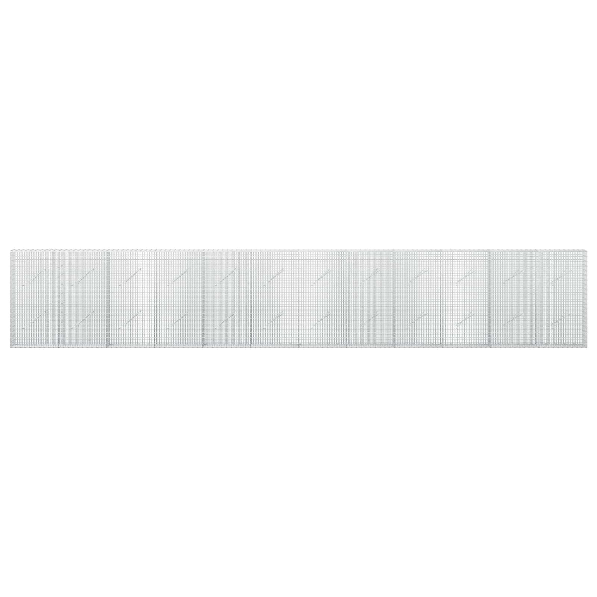 Gabionas su 3,5 mm viela ir 5x2,5 cm tinkleliu 600x10x100 cm