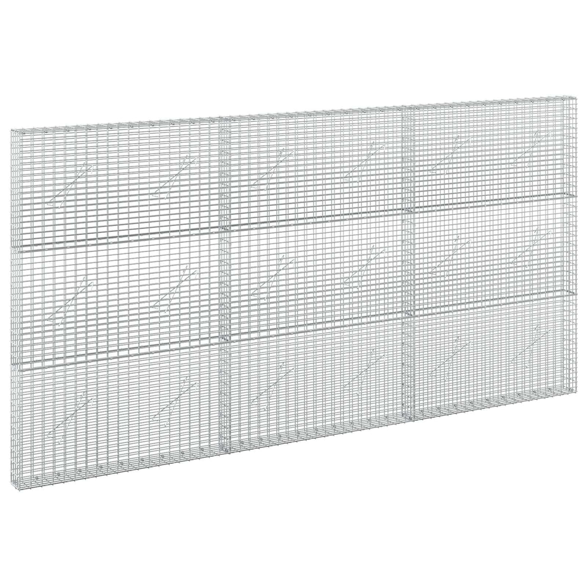 Gabionas su 3,5 mm viela ir 5x2,5 cm tinkleliu 300x10x150 cm
