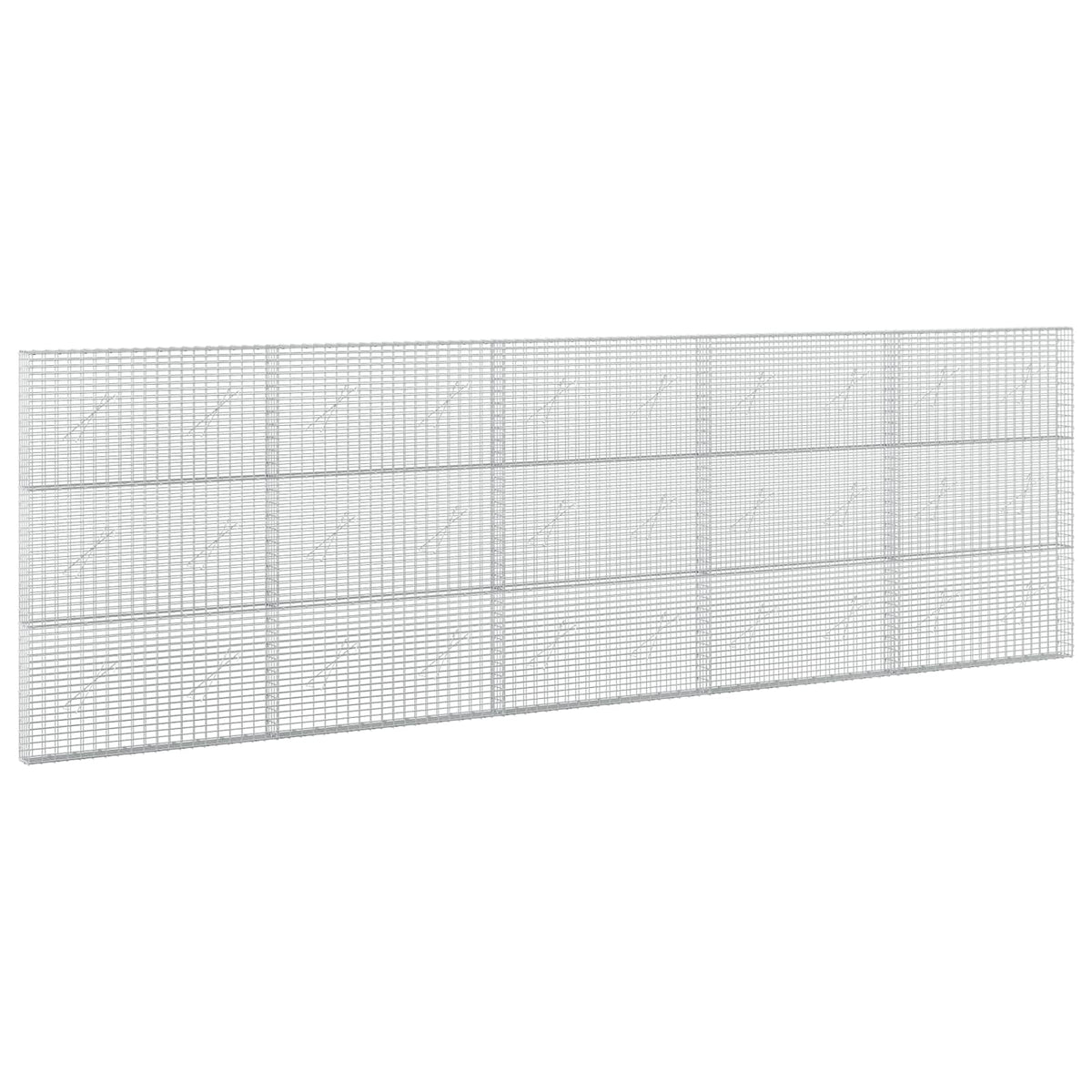 Gabionas su 3,5 mm viela ir 5x2,5 cm tinkleliu 500x10x150 cm
