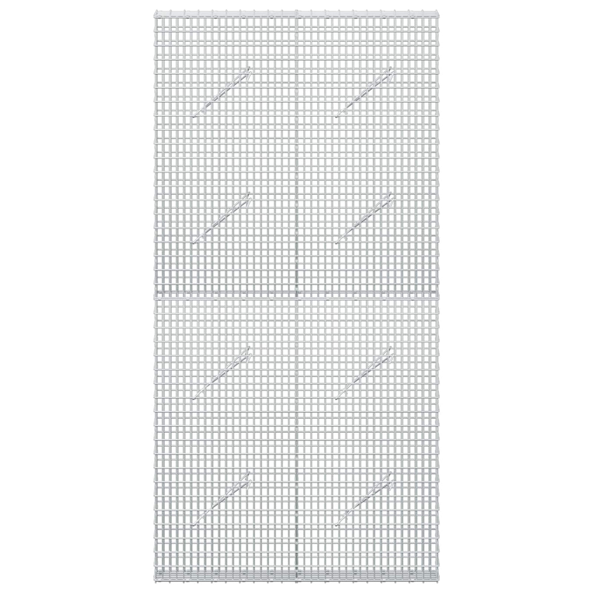 Gabionas su 3,5 mm viela ir 5x2,5 cm tinkleliu 100x10x200 cm