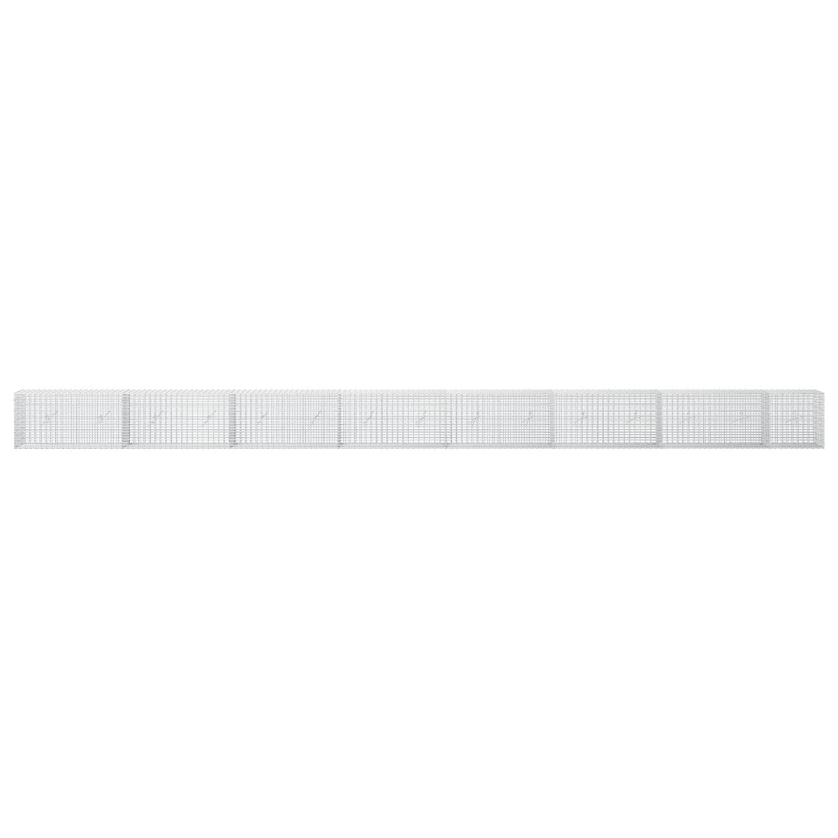 Gabionas su 3,5 mm viela ir 5x2,5 cm tinkleliu 750x20x50 cm