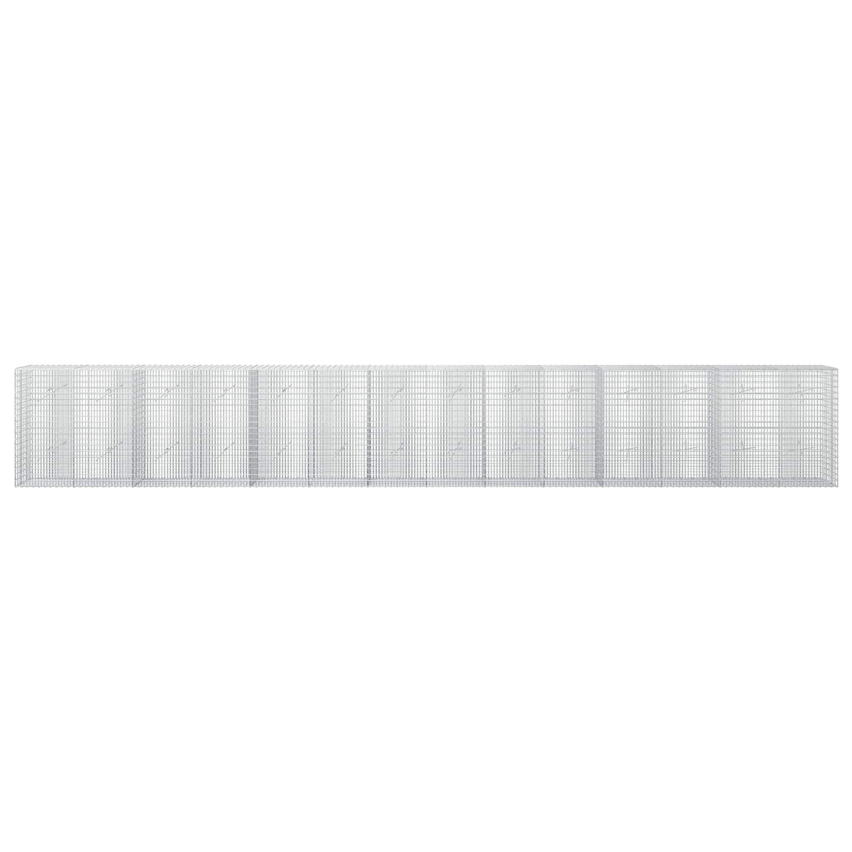 Gabionas su 3,5 mm viela ir 5x2,5 cm tinkleliu 700x20x100 cm