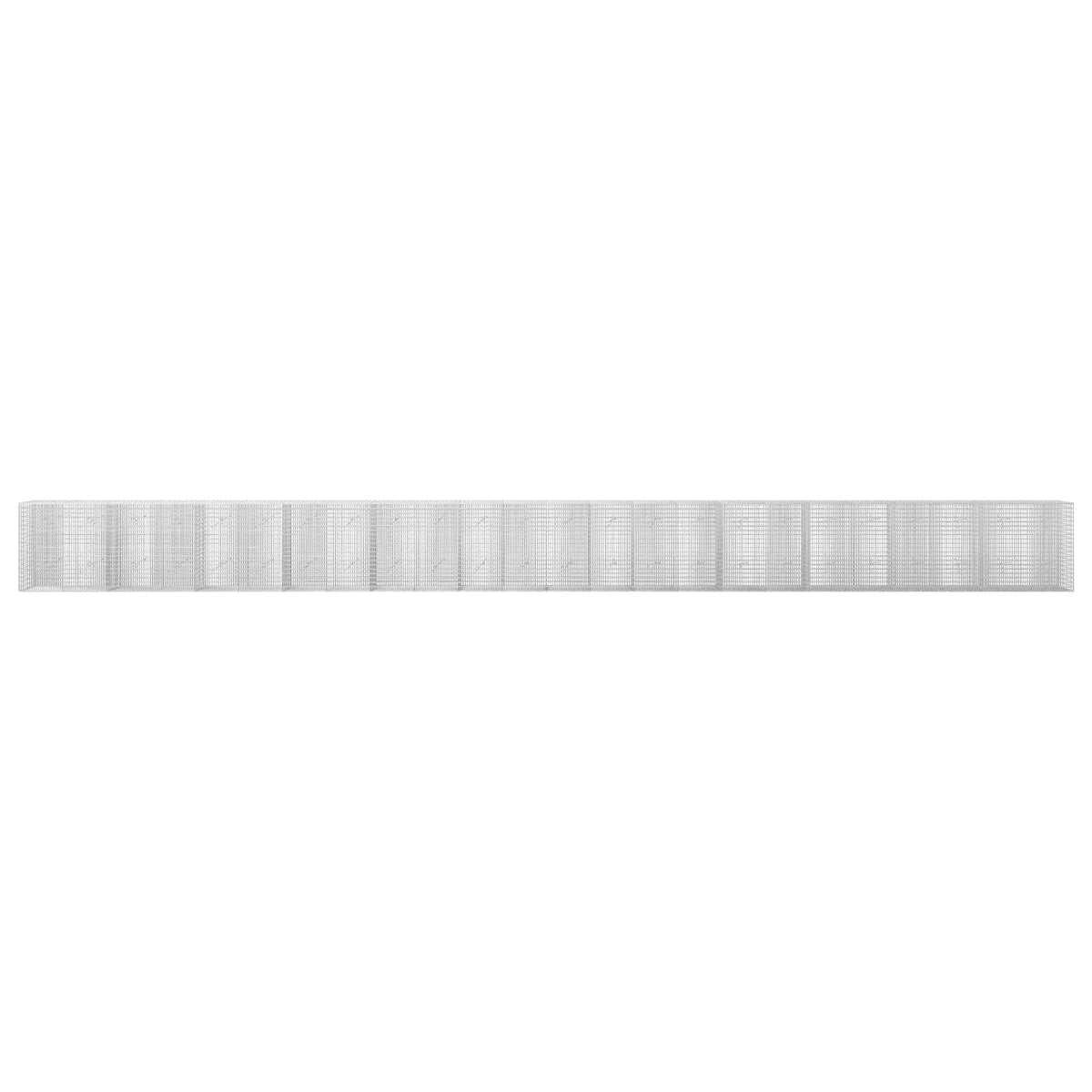 Gabionas su 3,5 mm viela ir 5x2,5 cm tinkleliu 1200x20x100 cm