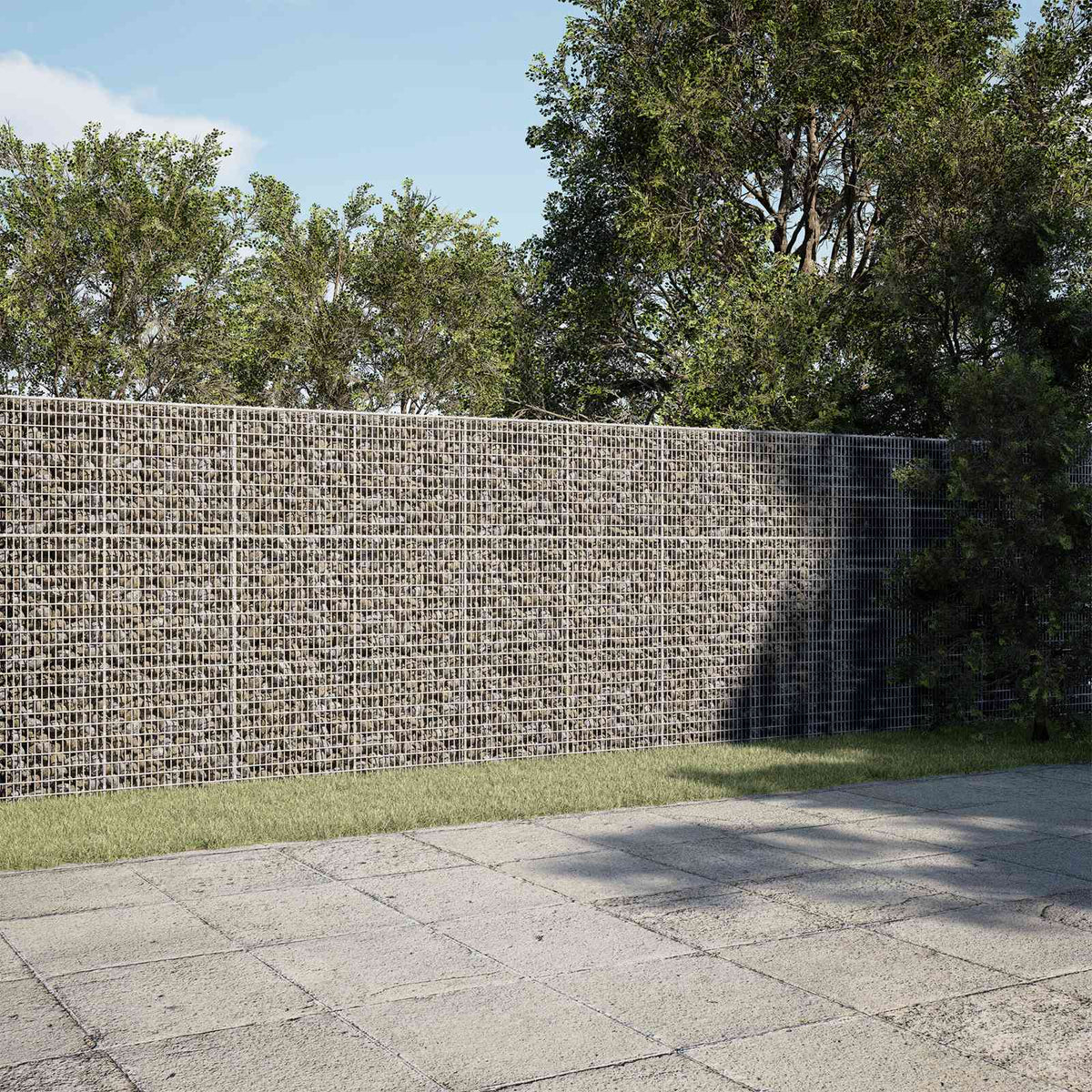 Gabionas su 3,5 mm viela ir 5x2,5 cm tinkleliu 1200x30x150 cm