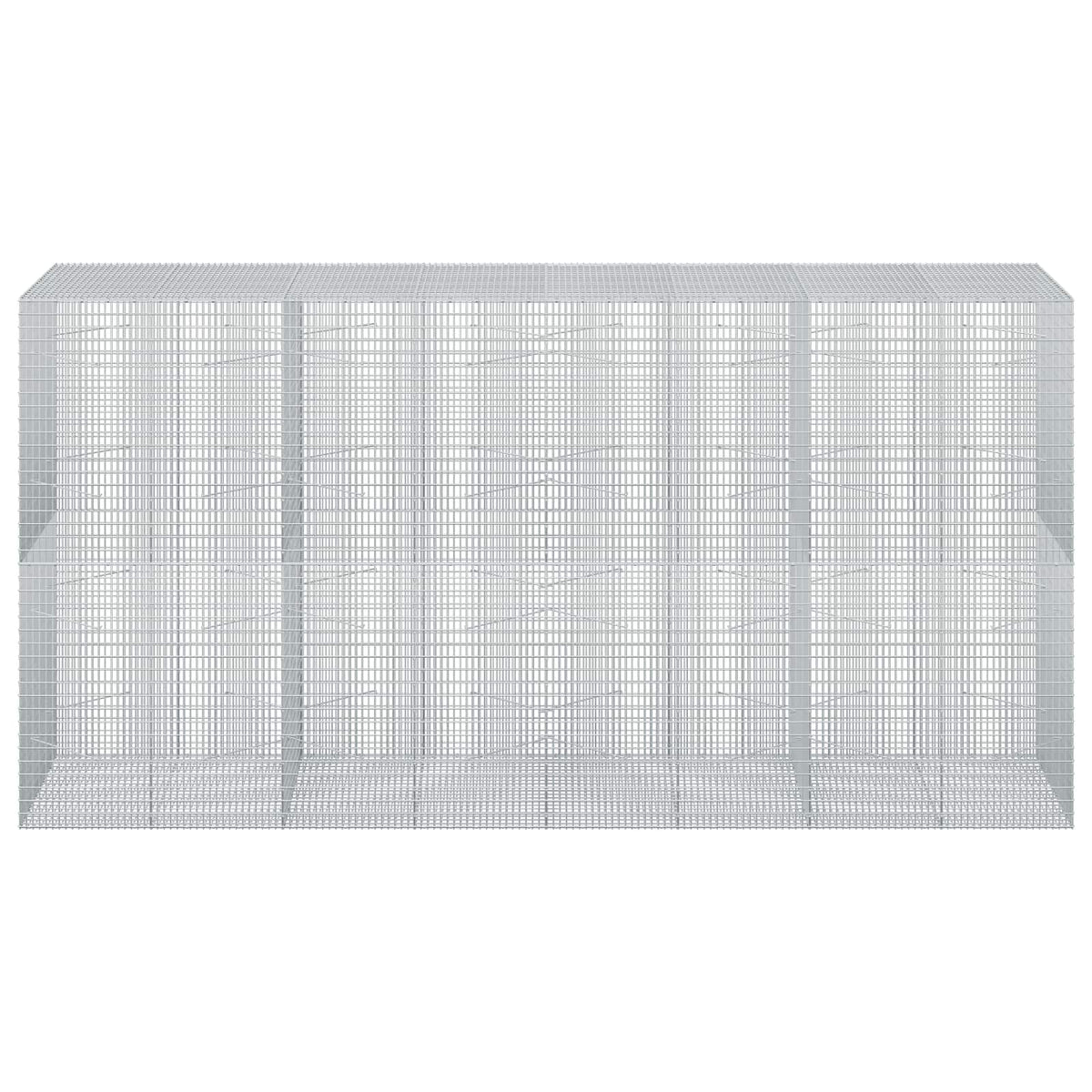 Gabionas su 3,5 mm viela ir 5x2,5 cm tinkleliu 400x100x200 cm