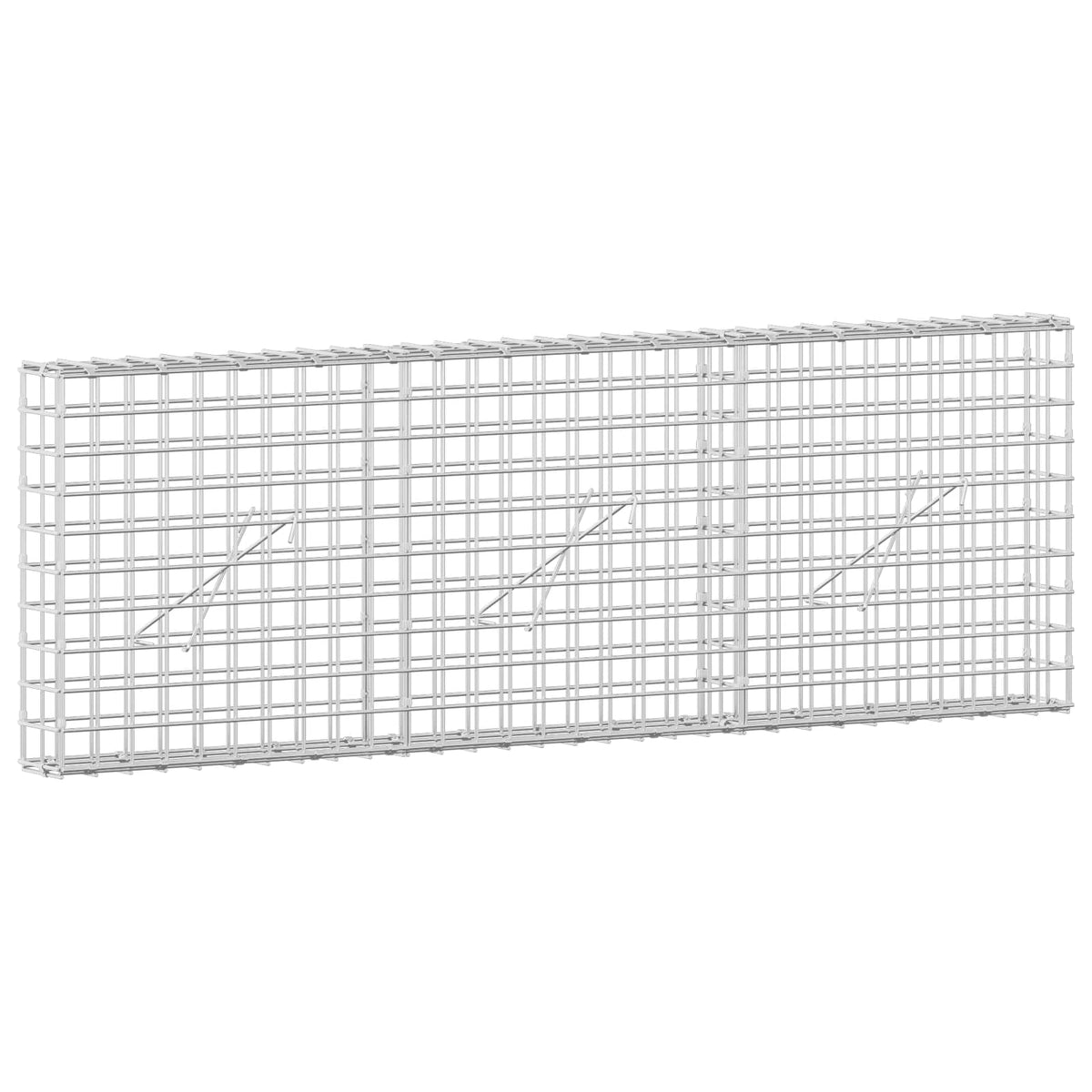 Gabionas su 3,5 mm laidu ir 5x5 cm tinkleliu 150x10x50 cm