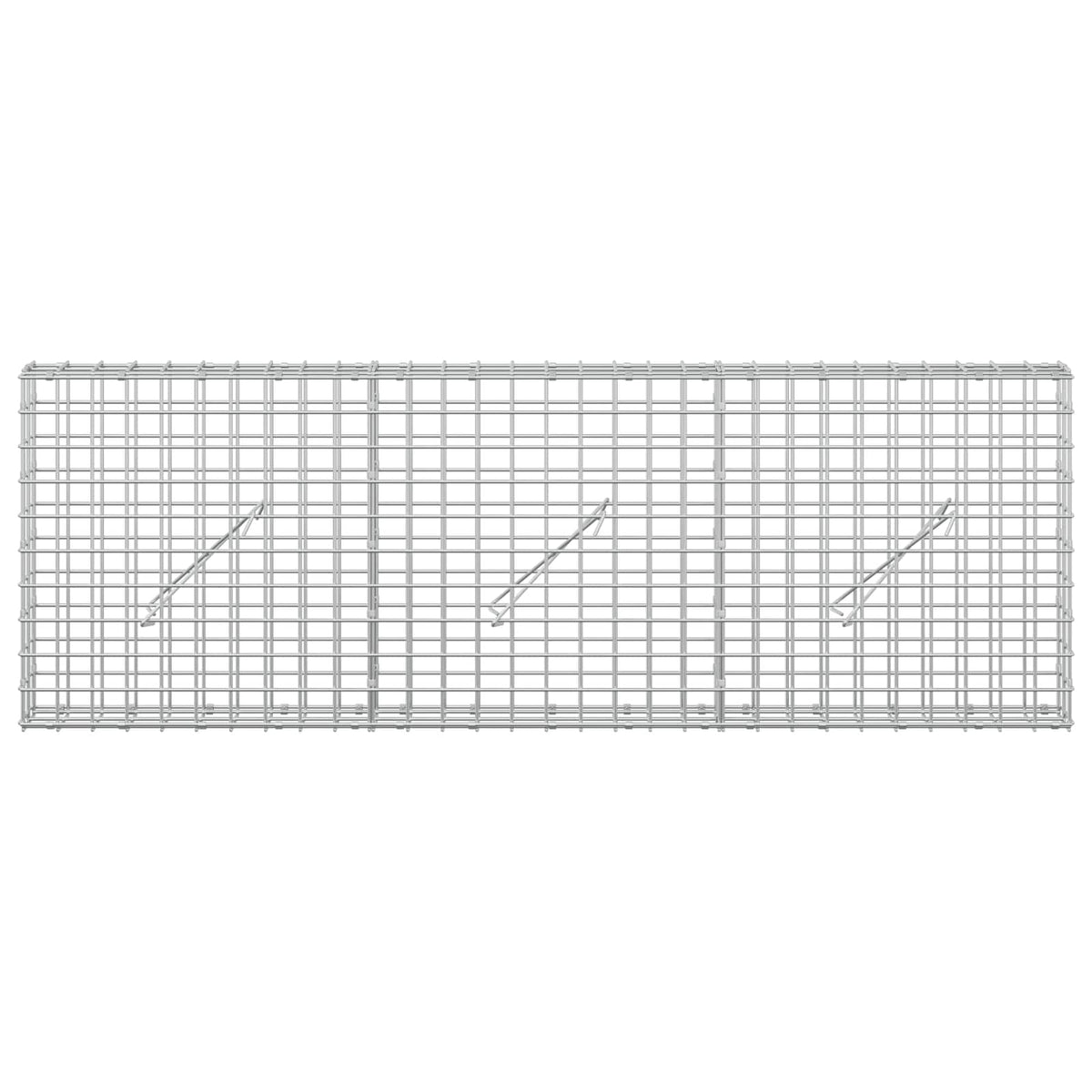 Gabionas su 3,5 mm laidu ir 5x5 cm tinkleliu 150x10x50 cm