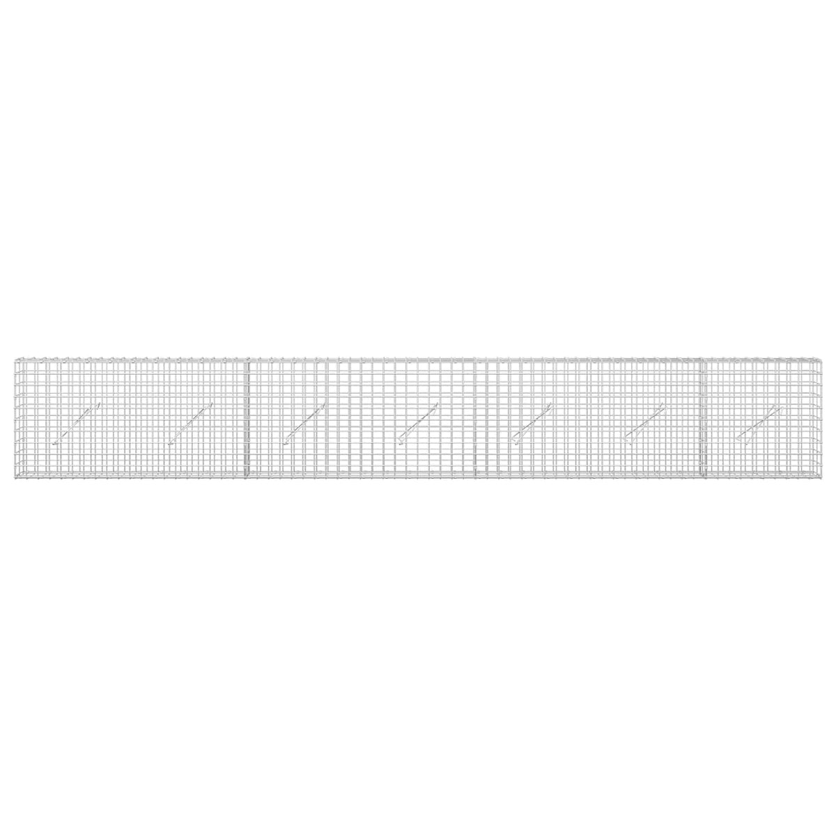 Gabionas su 3,5 mm laidu ir 5x5 cm tinkleliu 350x10x50 cm