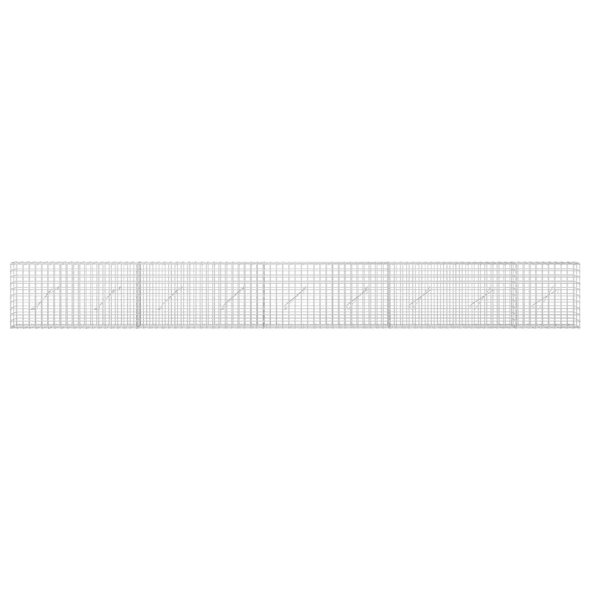 Gabionas su 3,5 mm laidu ir 5x5 cm tinkleliu 450x10x50 cm