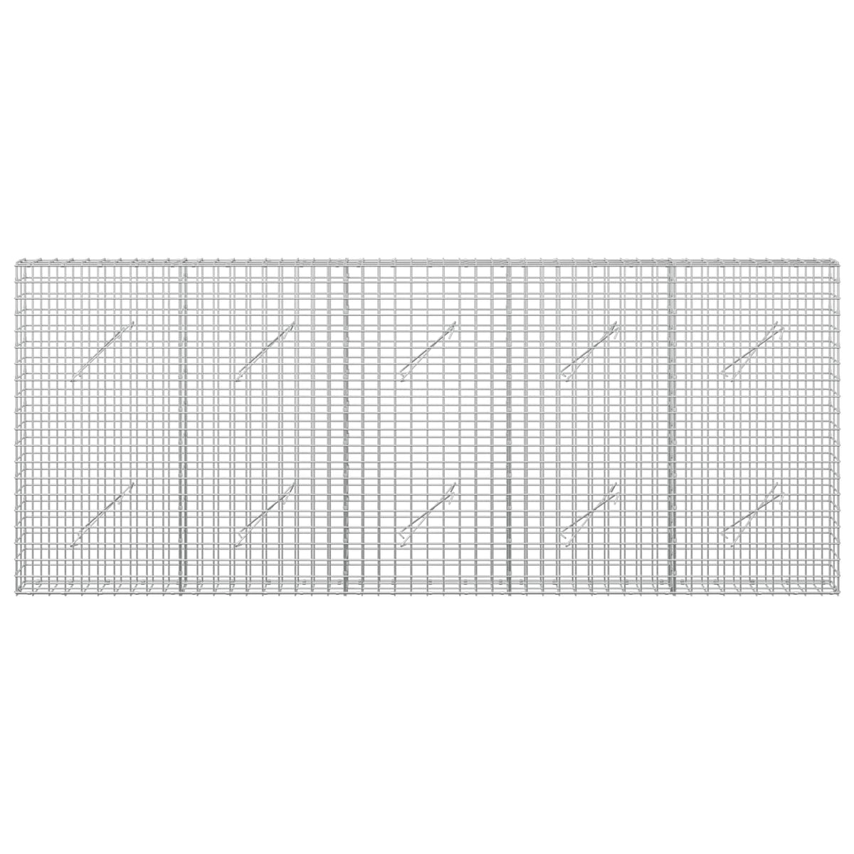 Gabionas su 3,5 mm laidu ir 5x5 cm tinkleliu 250x10x100 cm