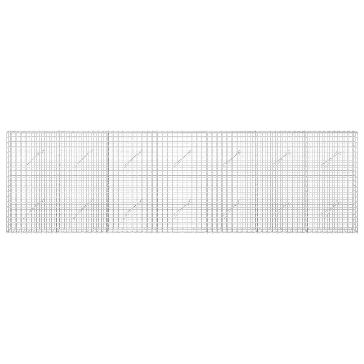 Gabionas su 3,5 mm laidu ir 5x5 cm tinkleliu 350x10x100 cm