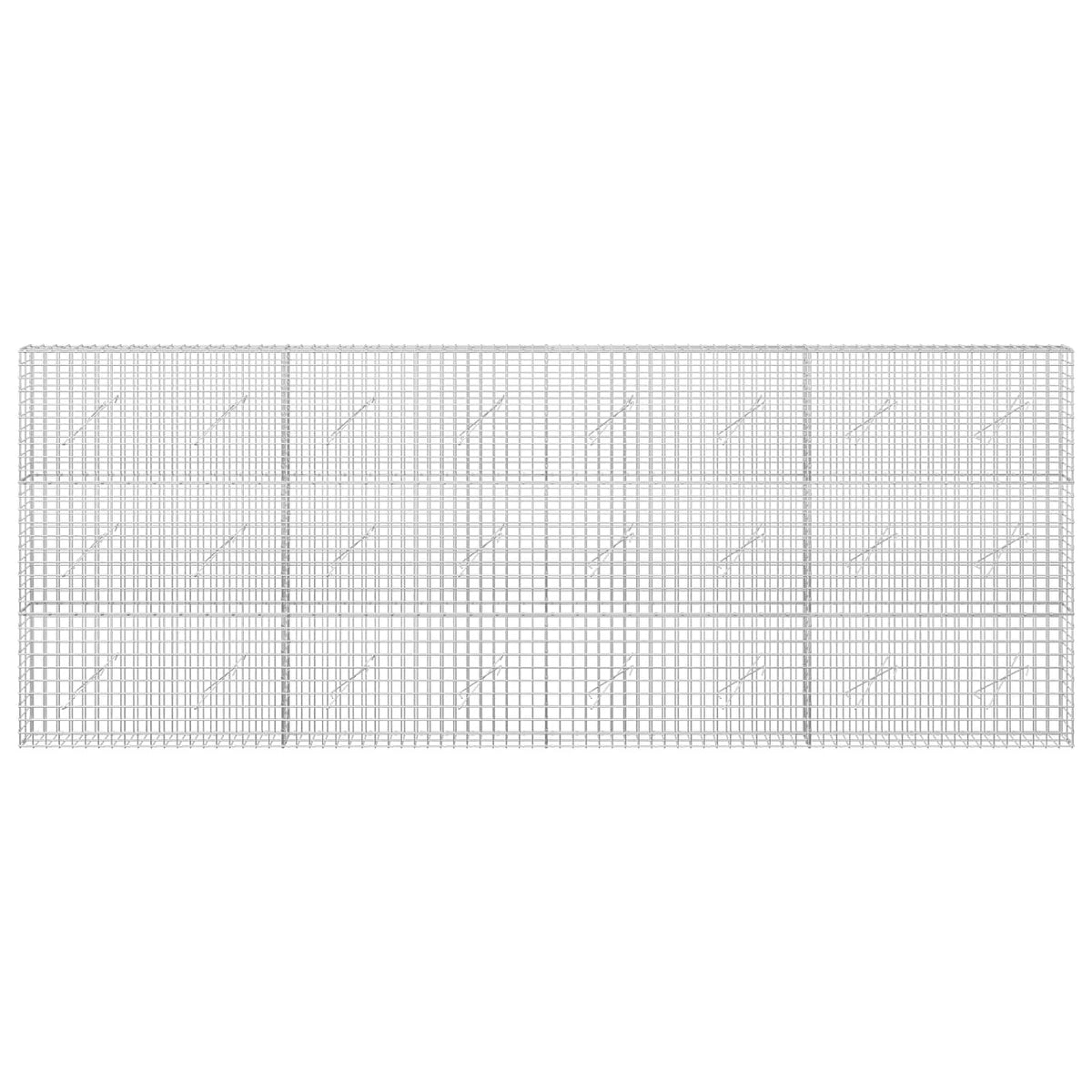 Gabionas su 3,5 mm laidu ir 5x5 cm tinkleliu 400x10x150 cm