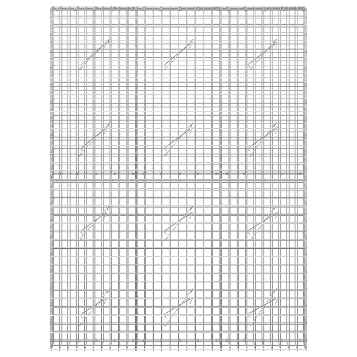 Gabionas su 3,5 mm laidu ir 5x5 cm tinkleliu 150x10x200 cm
