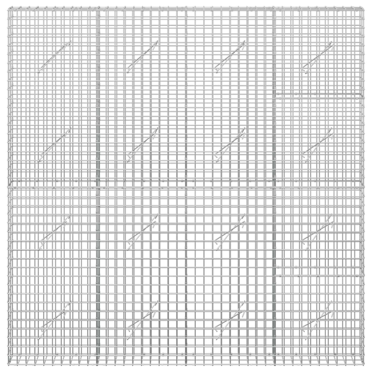 Gabionas su 3,5 mm laidu ir 5x5 cm tinkleliu 200x10x200 cm