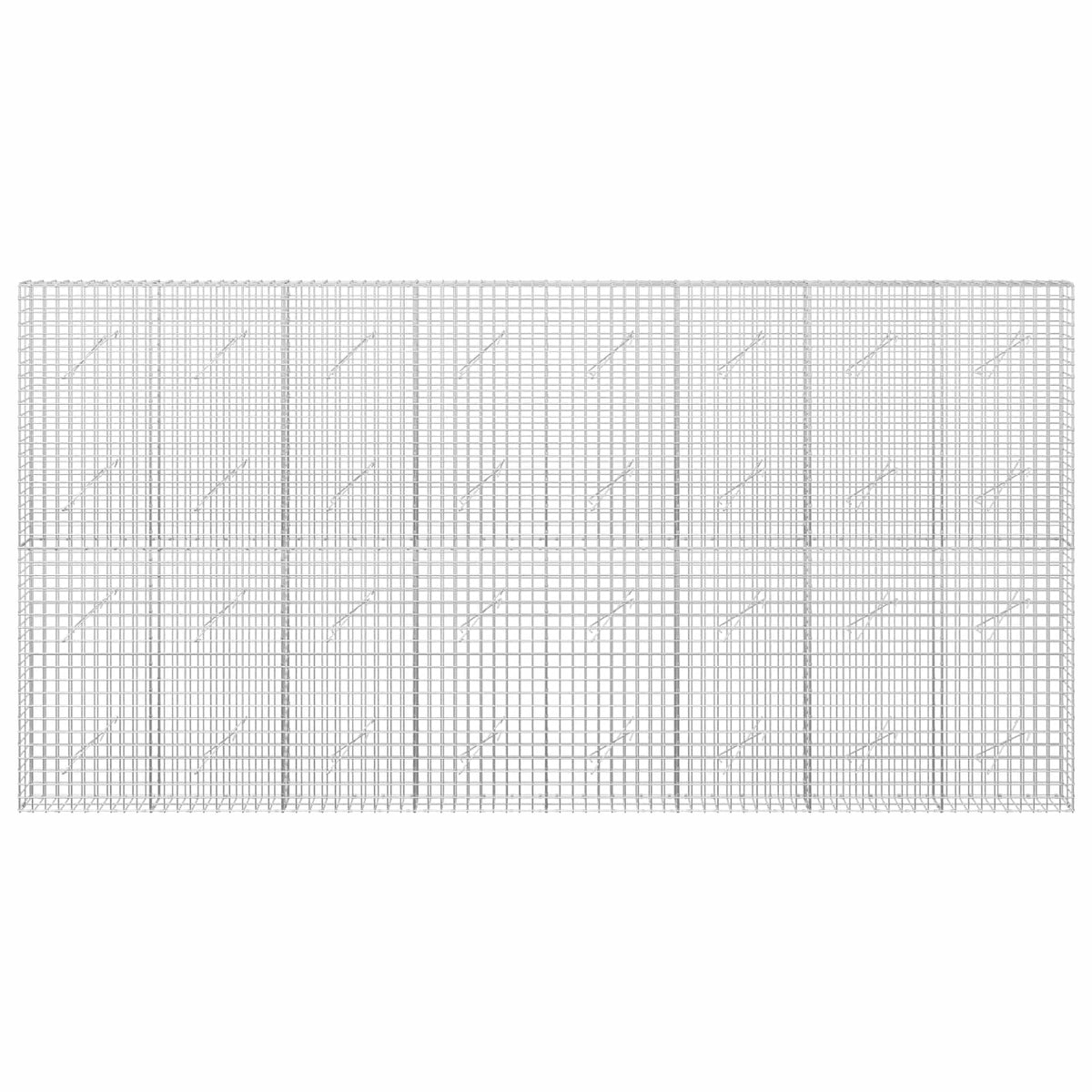Gabionas su 3,5 mm laidu ir 5x5 cm tinkleliu 400x10x200 cm