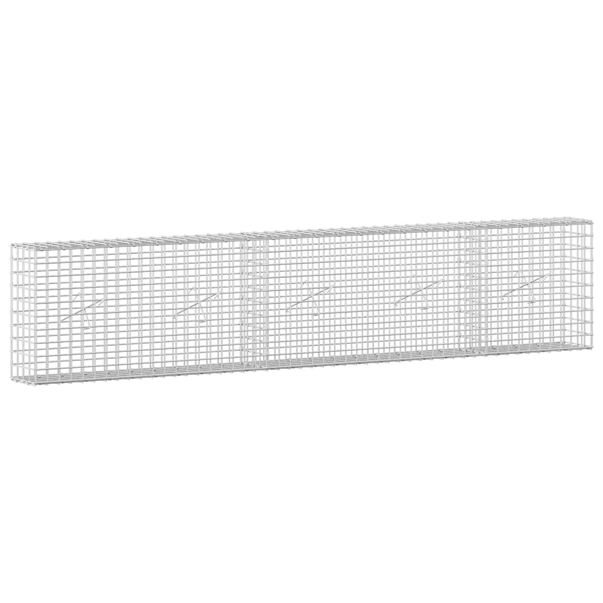 Gabionas su 3,5 mm laidu ir 5x5 cm tinkleliu 250x20x50 cm