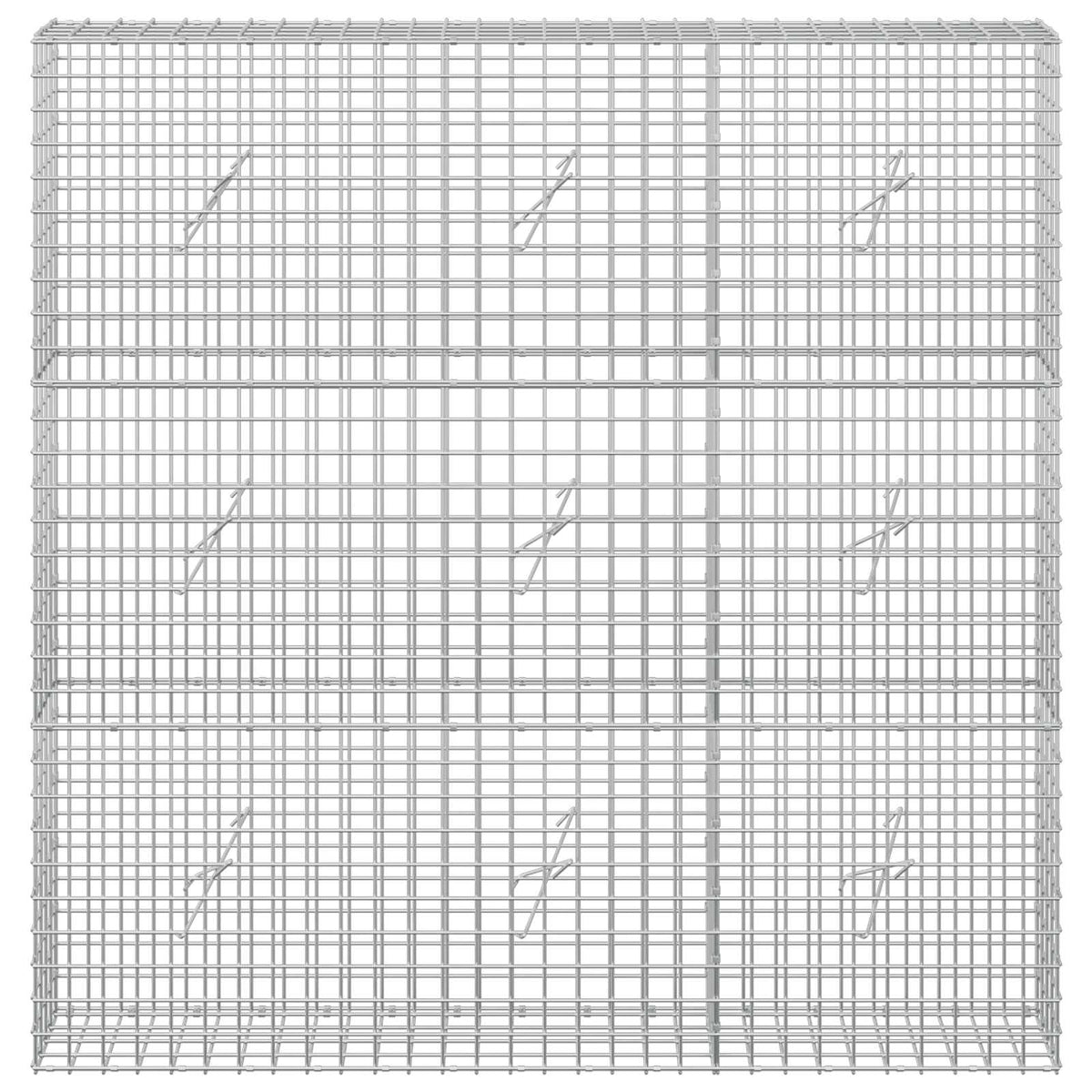 Gabionas su 3,5 mm laidu ir 5x5 cm tinkleliu 150x20x150 cm