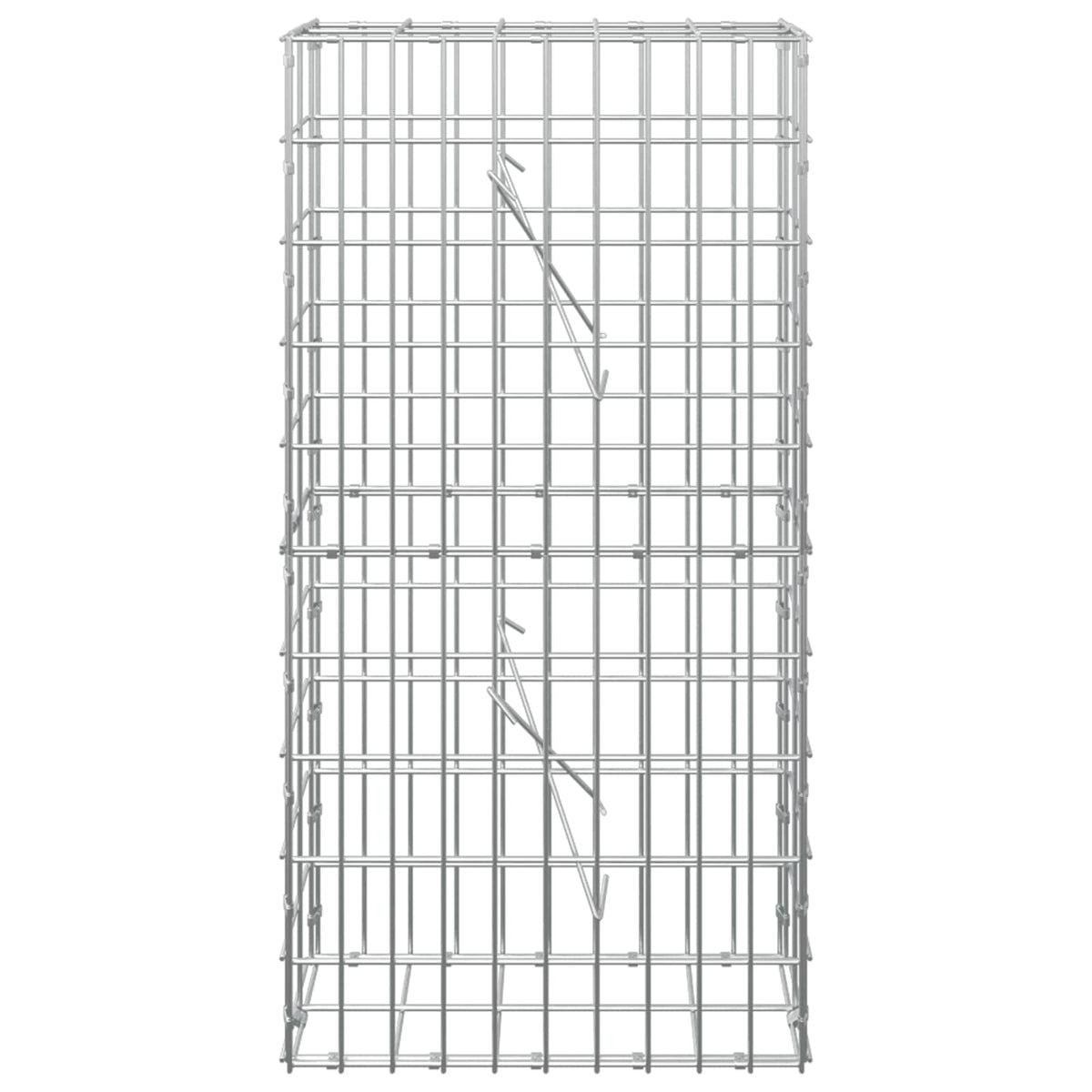 Gabionas su 3,5 mm viela ir 5x10 cm tinkleliu 50x10x100 cm
