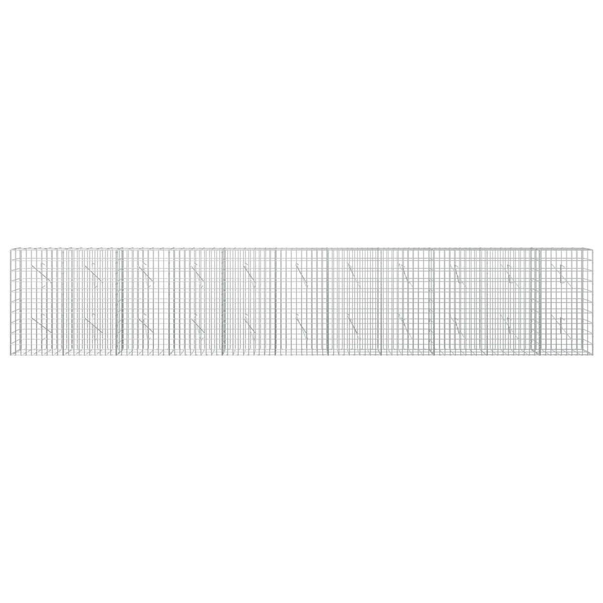Gabionas su 3,5 mm viela ir 5x10 cm tinkleliu 550x10x100 cm