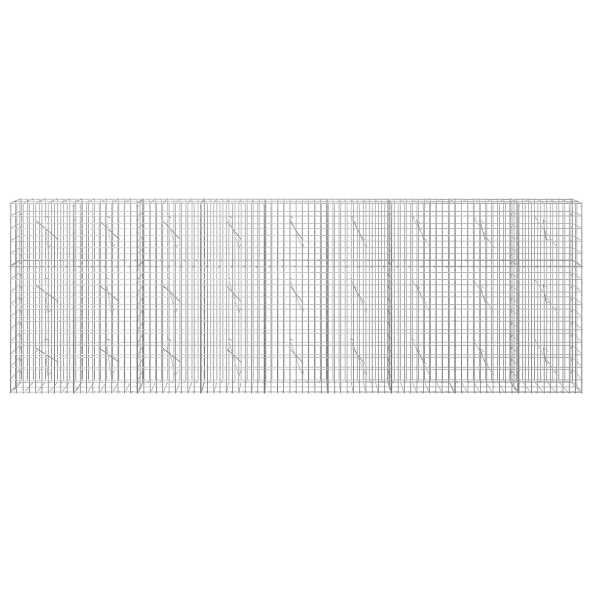 Gabionas su 3,5 mm viela ir 5x10 cm tinkleliu 450x10x150 cm