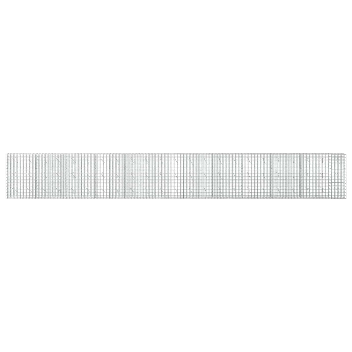 Gabionas su 3,5 mm viela ir 5x10 cm tinkleliu 1150x10x150 cm