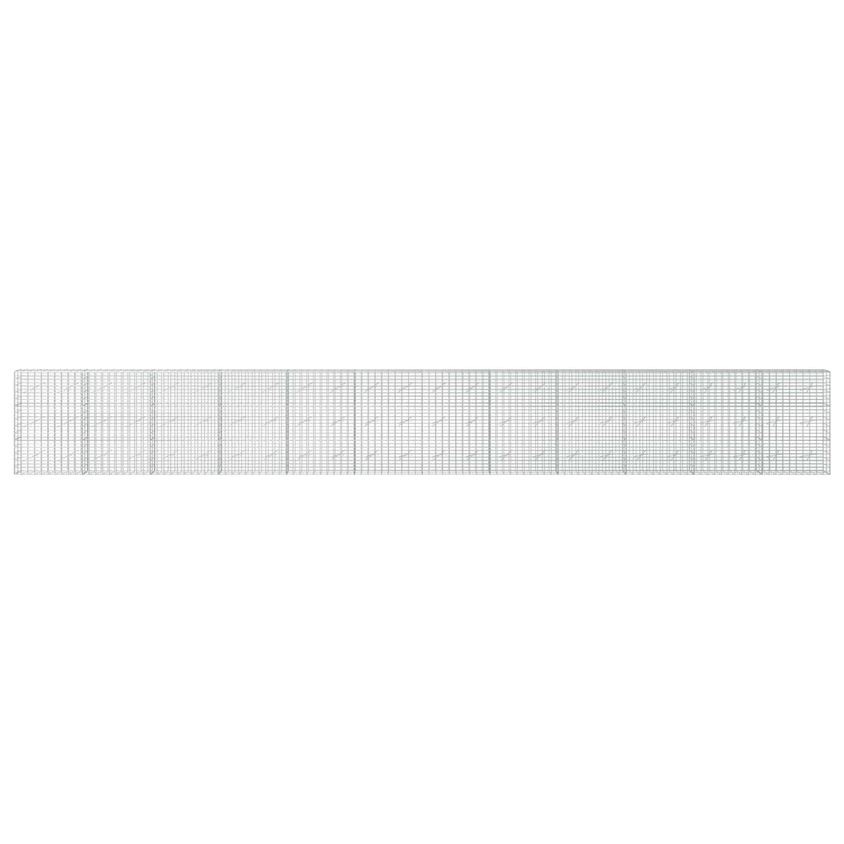 Gabionas su 3,5 mm viela ir 5x10 cm tinkleliu 1200x10x150 cm