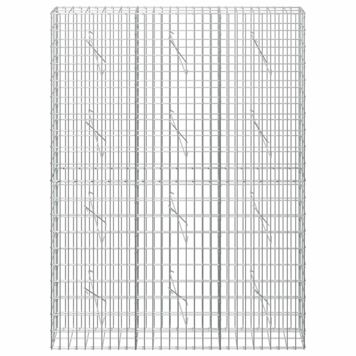 Gabionas su 3,5 mm viela ir 5x10 cm tinkleliu 150x10x200 cm