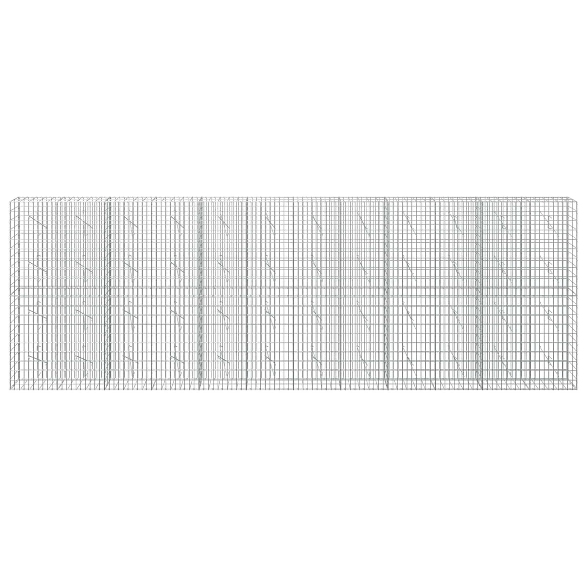 Gabionas su 3,5 mm viela ir 5x10 cm tinkleliu 600x10x200 cm