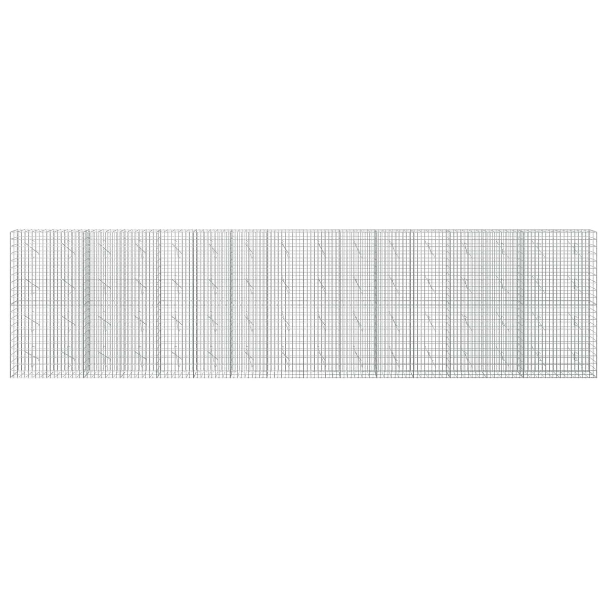 Gabionas su 3,5 mm viela ir 5x10 cm tinkleliu 800x10x200 cm