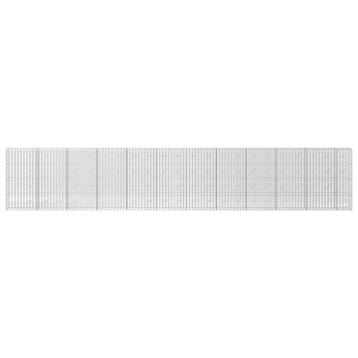 Gabionas su 3,5 mm viela ir 5x10 cm tinkleliu 1150x10x200 cm