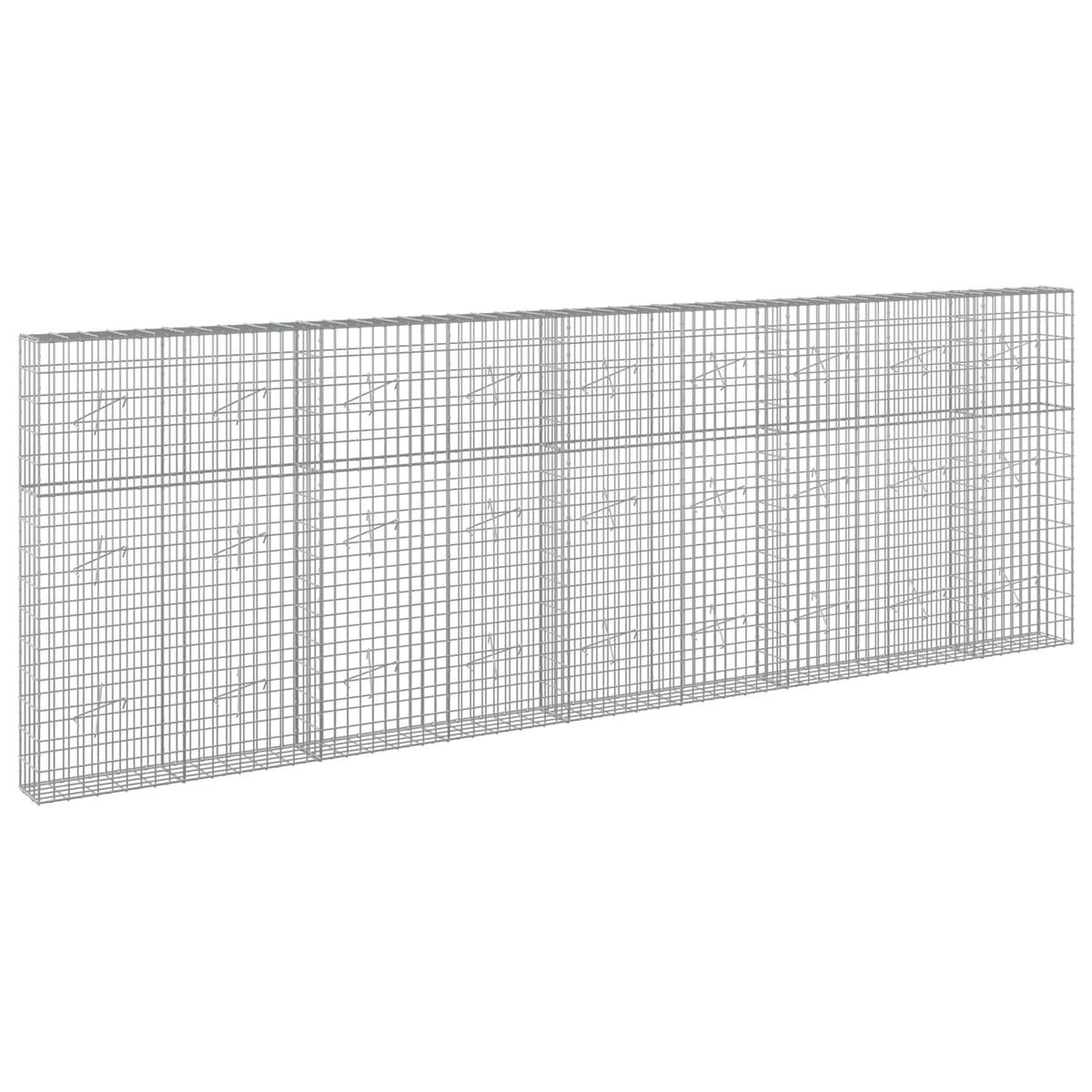 Gabionas su 3,5 mm viela ir 5x10 cm tinkleliu 450x20x150 cm