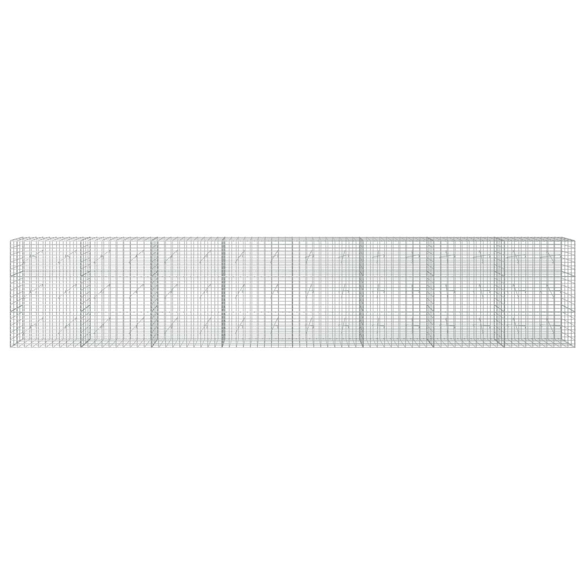 Gabionas su 3,5 mm viela ir 5x10 cm tinkleliu 800x20x150 cm